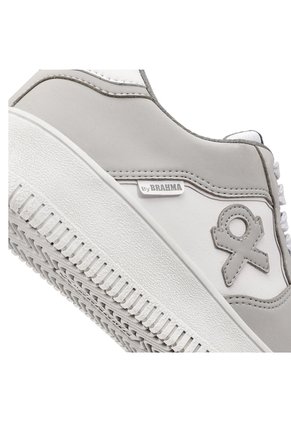 Tenis Mujer Ox By Brahma Xw3469 Gris Blanco