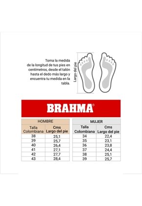 Botas Brahma Industrial Unisex HQ2892 Marrón
