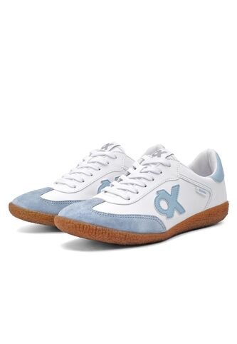 Tenis Ox By Brahma Casuales Mujer RY3471 Blanco Azul Brahma