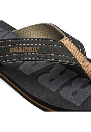 Sandalias Hombre Brahma RA2280 Negro Dorado