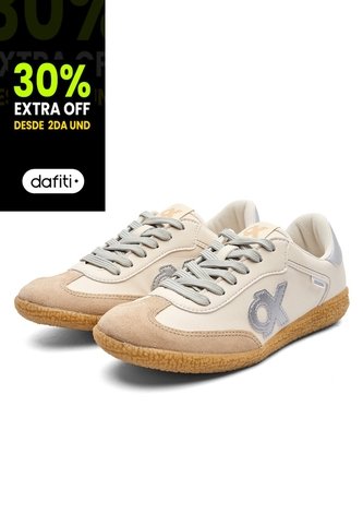 Tenis Ox By Brahma Casual Mujer RY3471 Beige Brahma