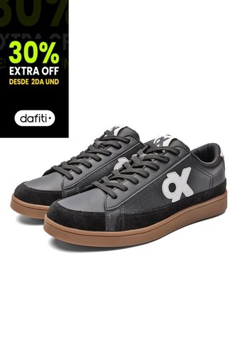 Tenis Hombre Ox By Brahma KU3785 Negro Brahma