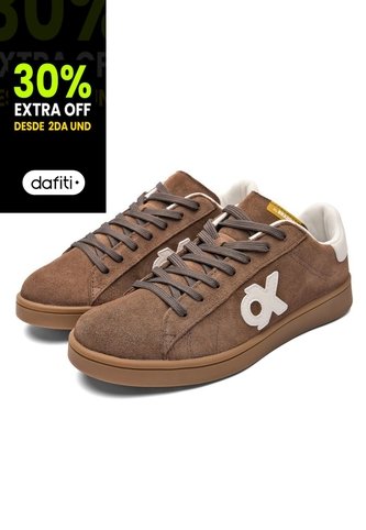 Tenis Hombre Ox By Brahma KU3784 Café Brahma