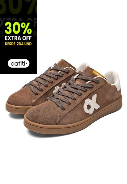 Tenis Hombre Ox By Brahma KU3784 Café