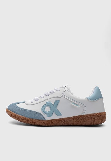 Tenis Lifestyle Blanco-Celeste BRAHMA