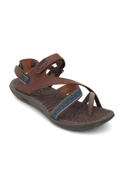 Sandalias Mujer Brahma Rig RO2861 Café Turquesa
