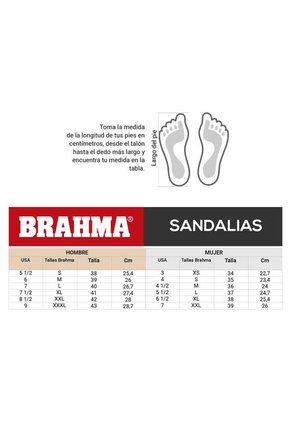 Sandalias Brahma Hombre KL1485 Café