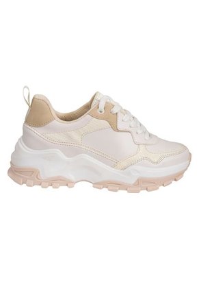 Zapatos Casuales Fashion Tipo Sneakers Para Mujer Beige Brash 199586 Payless