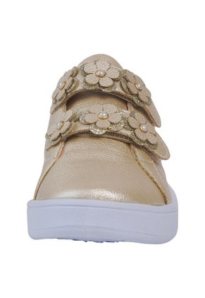 Zapatos Fashion Tipo Sneakers Para Niña Pequeña Dorado Brash 196323
