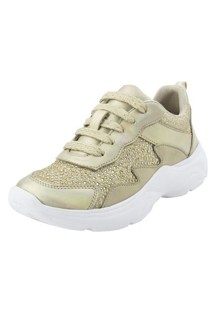 Zapatos Tipo Sneaker Para Niña Dorado Brash 194011