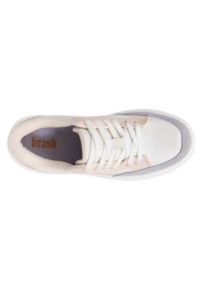 Zapatos Casuales Tipo Sneakers Para Mujer Beige Brash 199584 Payless