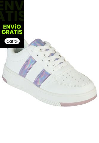 Zapatos Casuales Elloell Tipo Sneakers Para Niña Blanco Brash 201173 Payless Brash