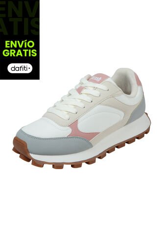 Zapatos Casuales Tipo Sneakers Para Mujer Beige Brash 200601 Payless Brash