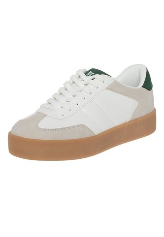 Zapatos Casuales Tipo Sneakers Mesa Para Mujer Beige Brash 201655 Brash