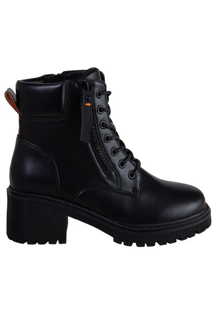 Botines Janie Con Cordones Para Mujer Negro Brash 199236 Payless