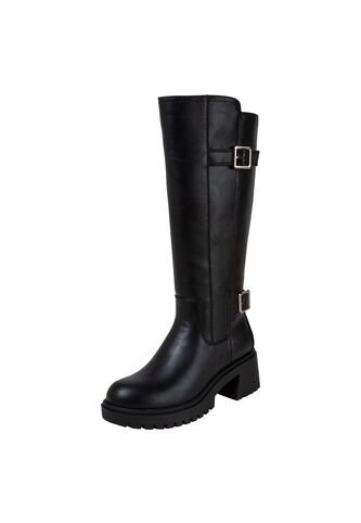 Botas De Moto Auntie Para Mujer Negro Brash 199822 Payless Brash