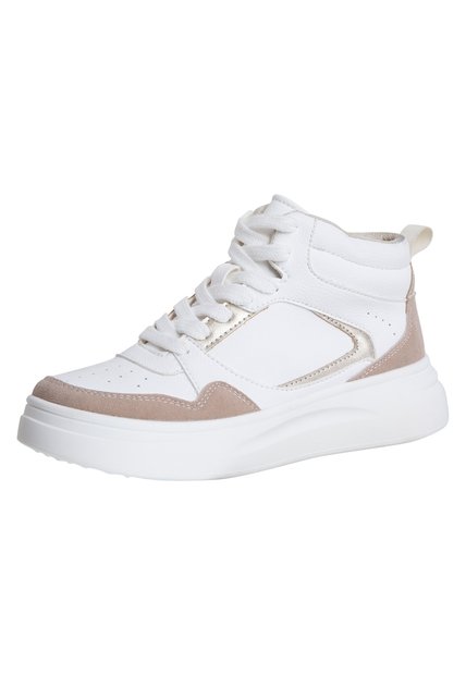 Zapatos Deportivos Tipo Botín Para Mujer Blanco Brash 198353