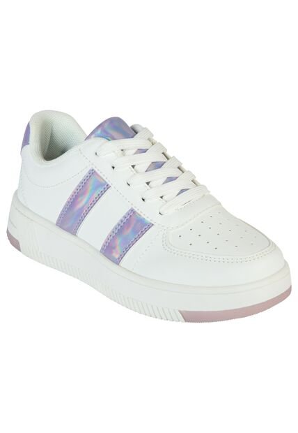 Zapatos Casuales Elloell Tipo Sneakers Para Niña Blanco Brash 201173 Payless