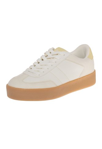 Zapatos Casuales Tipo Sneakers Mesa Para Mujer Marfil Brash 210881 Brash