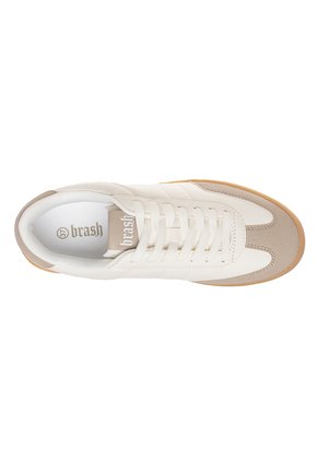 Zapatos Casuales Tipo Sneakers Mesa Para Mujer Marfil Brash 211698
