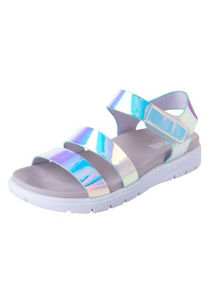 Sandalias Planas Kalpi Para Niña Blanco Brash 200091