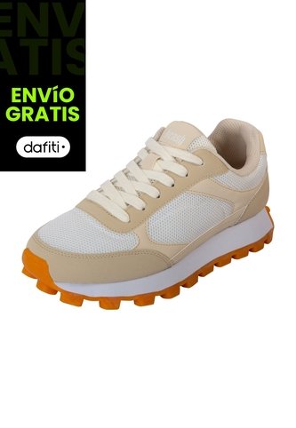 Zapatos Casuales Tipo Sneakers Para Mujer Blanco Brash 201138 Brash