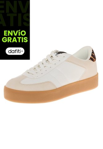 Zapatos Casuales Mesa Tipo Sneaker Para Mujer Beige Brash 210536 Brash