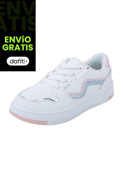 Zapatos Casuales Leesi Tipo Sneakers Para Niña Blanco Brash 201093 Payless