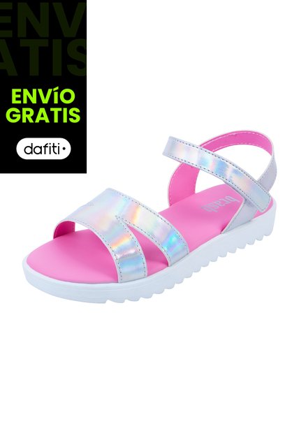 Sandalias Planas Soraya Para Niña Plateado Brash 200636 Payless