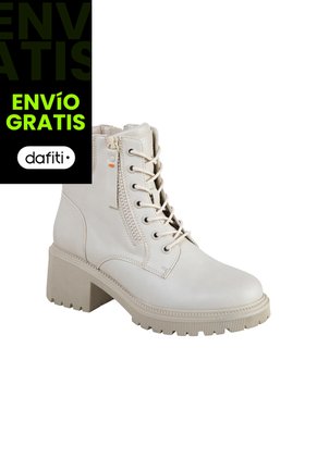 Botines Janie Con Cordones Para Mujer Beige Brash 199237 Payless