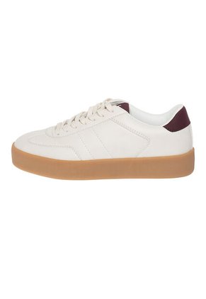 Zapatos Casuales Tipo Sneakers Mesa Para Mujer Beige Brash 201654