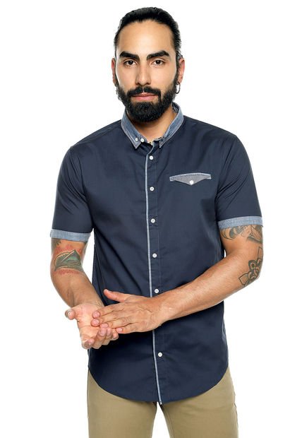 Camisa Azul Brave Soul