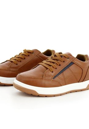 Zapatos Casuales Para Niño Marca Breaker, Color Café