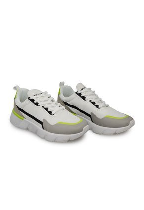 Tenis Deportivo Hombre Breaker - Color Blanco Con Gris