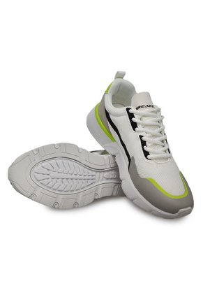 Tenis Deportivo Hombre Breaker - Color Blanco Con Gris