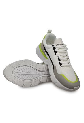 Tenis Deportivo Hombre Breaker - Color Blanco Con Gris