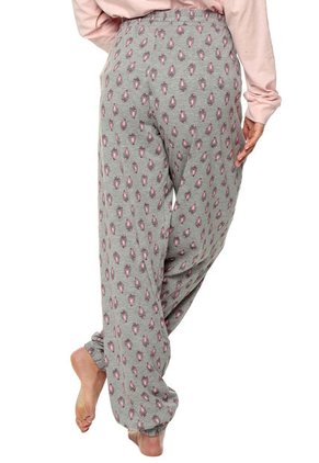 Pantalón Pijama Gris-Rosa Bronzini Éxito