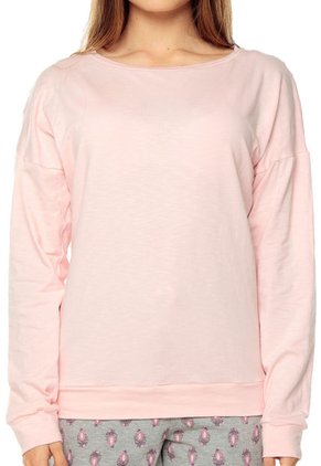 Camiseta Manga Larga Pijama Rosada Bronzini Éxito