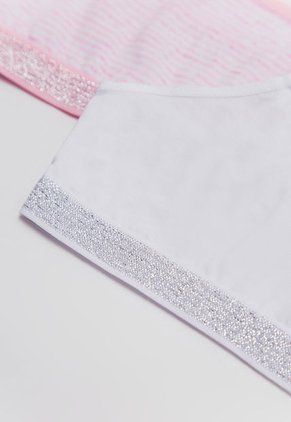 Top x2 Rosa-Blanco-Gris Bronzini Éxito