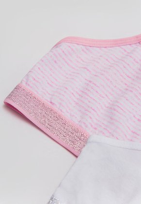 Top x2 Rosa-Blanco-Gris Bronzini Éxito