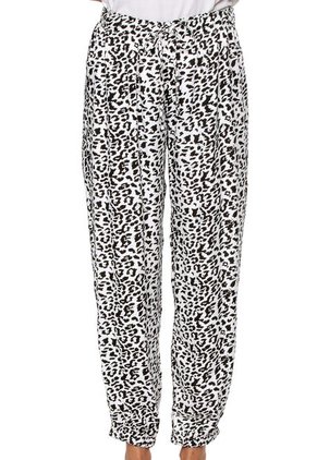 Pantalón Pijama Blanco-Negro Bronzini Éxito