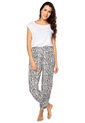 Pantalón Pijama Blanco-Negro Bronzini Éxito de Bronzini