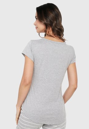 Camiseta Pijama Gris Bronzini Éxito