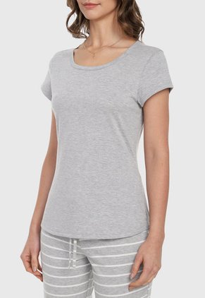 Camiseta Pijama Gris Bronzini Éxito