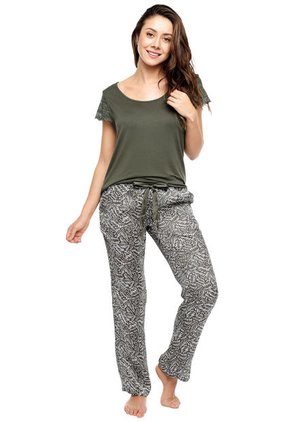 Camiseta Pijama Verde Oliva Bronzini Éxito