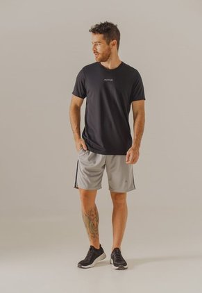 Pantaloneta Gris-Negro Bronzini Active Éxito