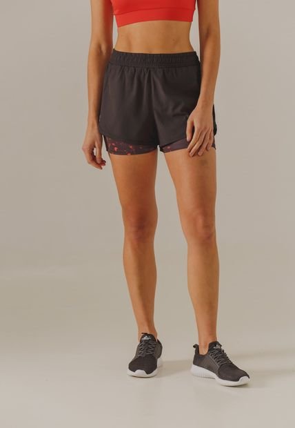 Short Negro-Rojo Bronzini Active Éxito