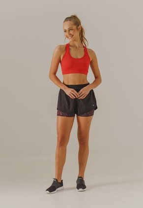 Short Negro-Rojo Bronzini Active Éxito