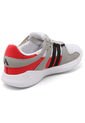 Tenis Lifestyle Blanco-Gris-Rojo Bronzini Active Éxito Junior de Bronzini Active