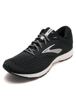 Tenis Running Gris-Negro-Blanco Brooks Revel 2